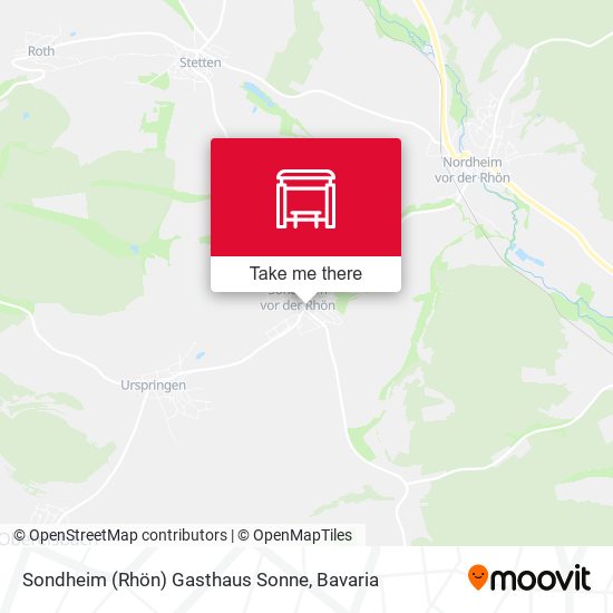 Sondheim (Rhön) Gasthaus Sonne map