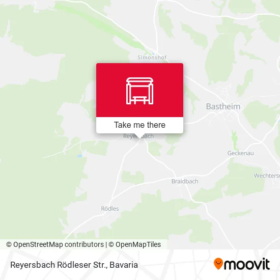 Карта Reyersbach Rödleser Str.