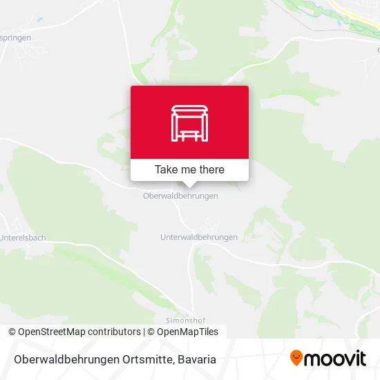 Карта Oberwaldbehrungen Ortsmitte