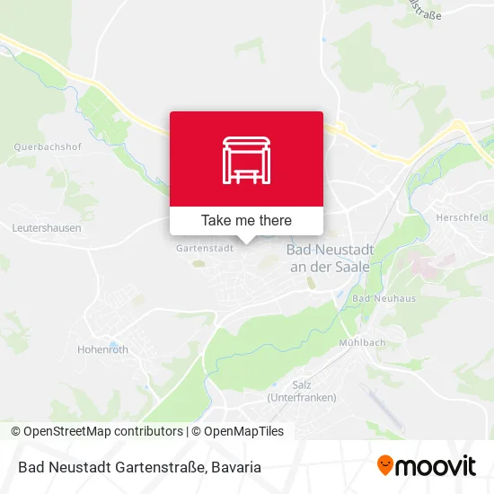 Карта Bad Neustadt Gartenstraße