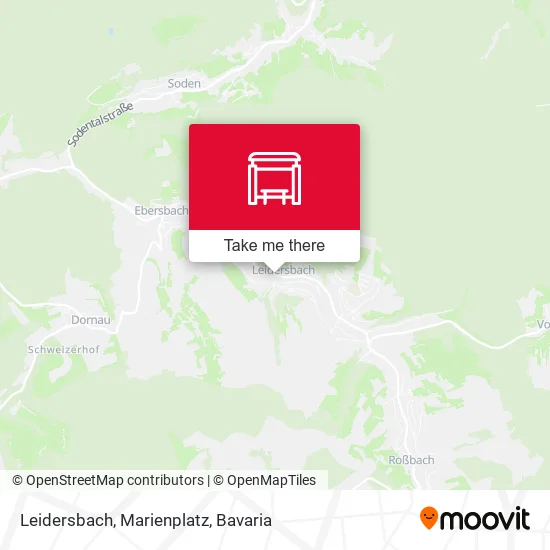 Карта Leidersbach, Marienplatz