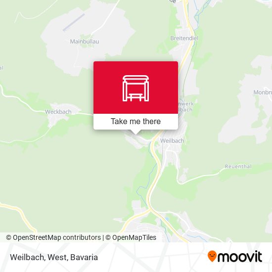 Карта Weilbach, West