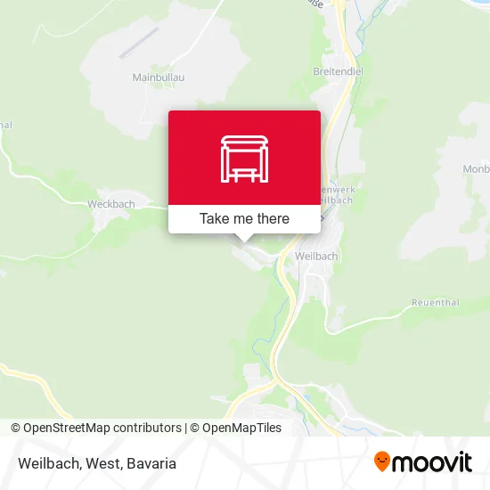 Карта Weilbach, West