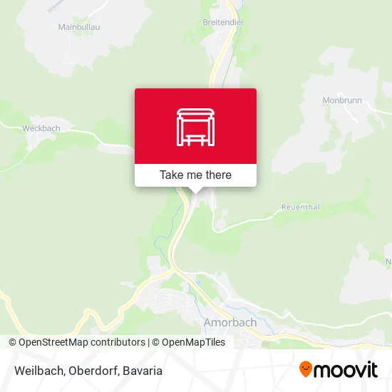Карта Weilbach, Oberdorf