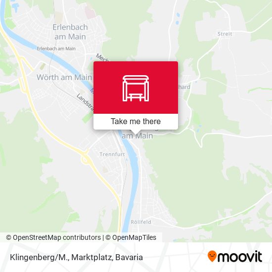 Klingenberg/M., Marktplatz map