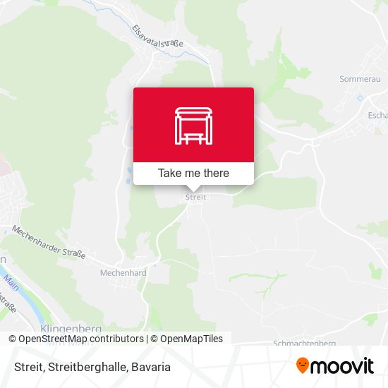 Streit, Streitberghalle map