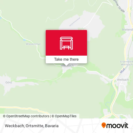 Карта Weckbach, Ortsmitte