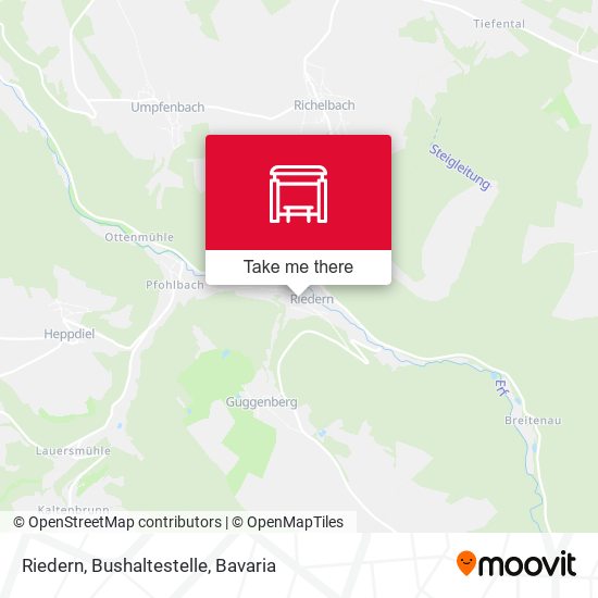 Riedern, Bushaltestelle map