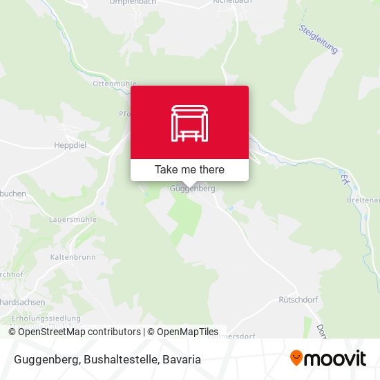 Guggenberg, Bushaltestelle map