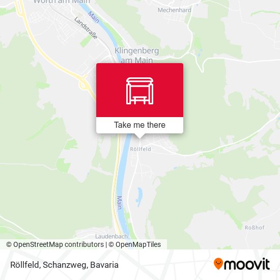 Röllfeld, Schanzweg map