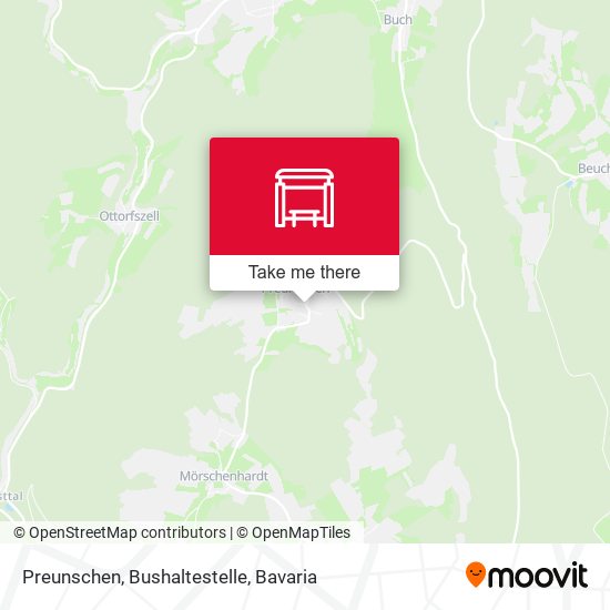 Preunschen, Bushaltestelle map