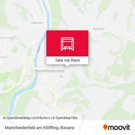 Карта Marktheidenfeld am Klöffling