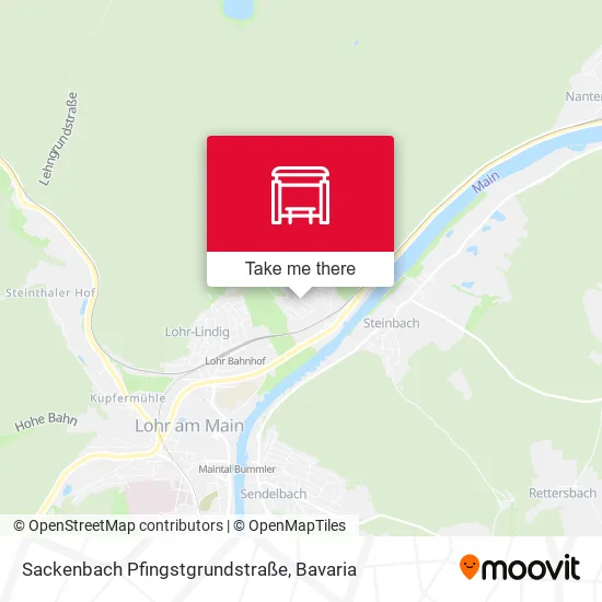 Карта Sackenbach Pfingstgrundstraße