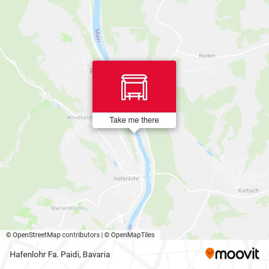 Карта Hafenlohr Fa. Paidi