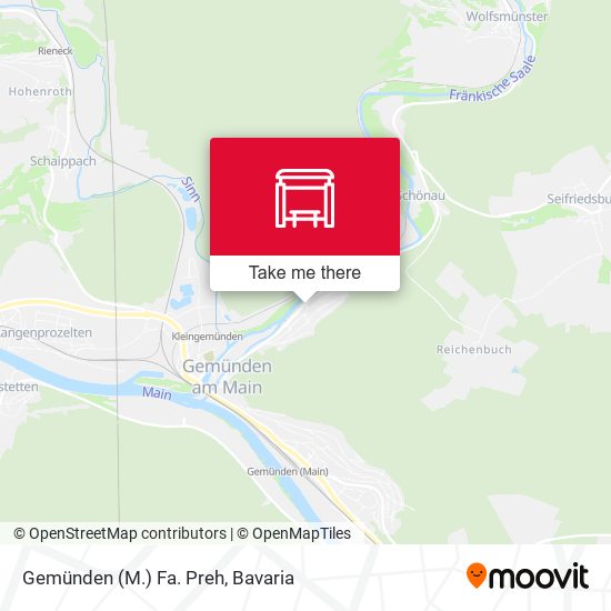 Gemünden (M.) Fa. Preh map