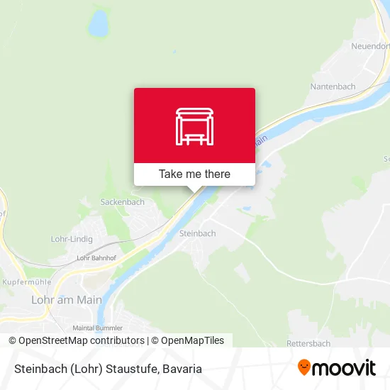 Карта Steinbach (Lohr) Staustufe