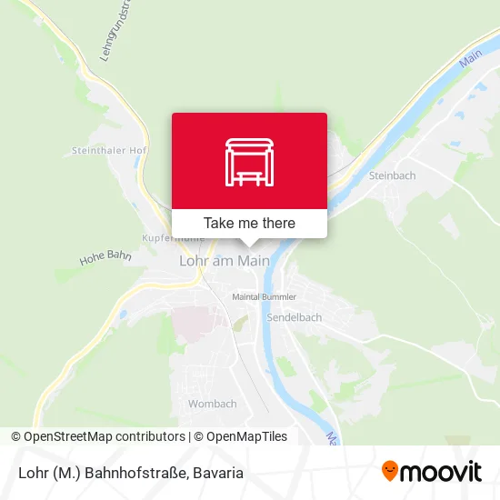 Карта Lohr (M.) Bahnhofstraße