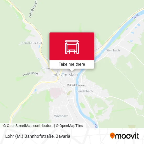 Карта Lohr (M.) Bahnhofstraße