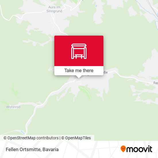 Карта Fellen Ortsmitte