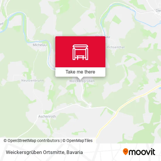 Карта Weickersgrüben Ortsmitte