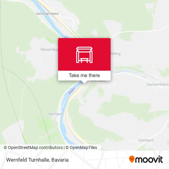 Карта Wernfeld Turnhalle