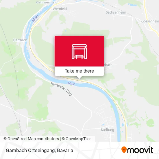 Карта Gambach Ortseingang