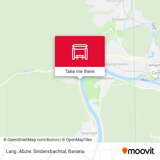 Карта Lang. Abzw. Sindersbachtal