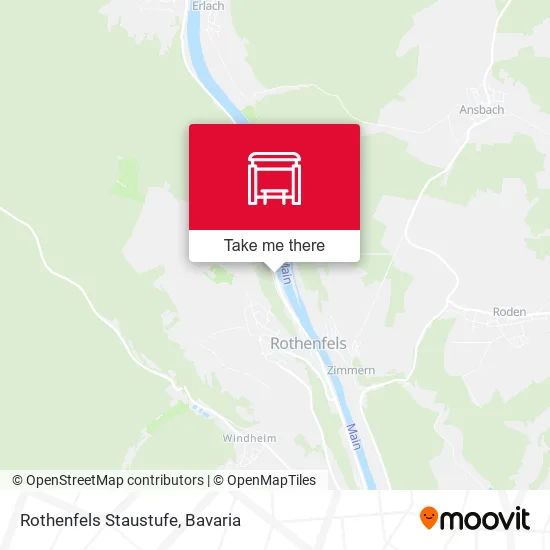 Карта Rothenfels Staustufe