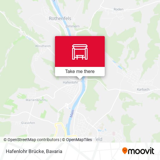 Hafenlohr Brücke map