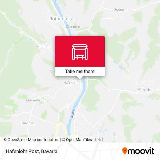 Карта Hafenlohr Post