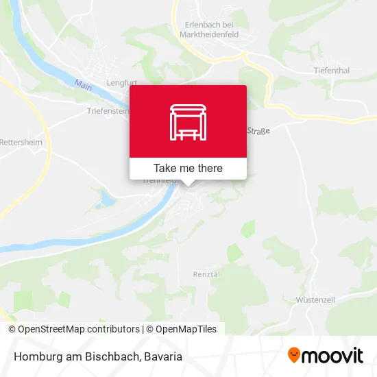 Карта Homburg am Bischbach
