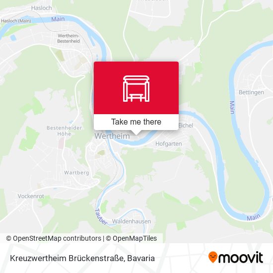 Kreuzwertheim Brückenstraße map