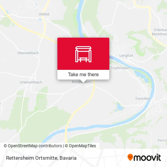 Карта Rettersheim Ortsmitte