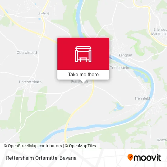 Карта Rettersheim Ortsmitte