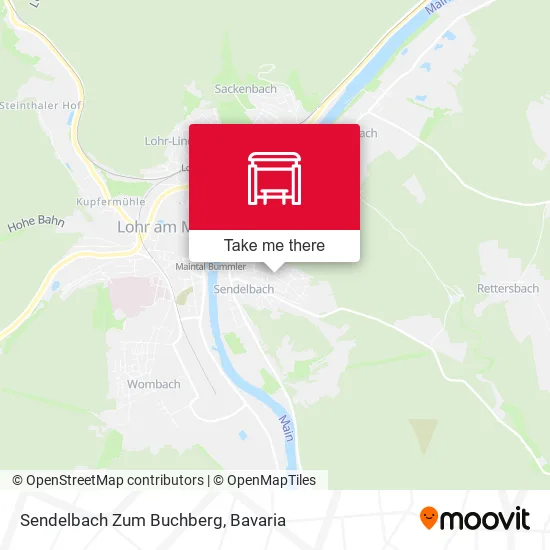 Карта Sendelbach Zum Buchberg