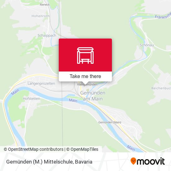 Gemünden (M.) Mittelschule map