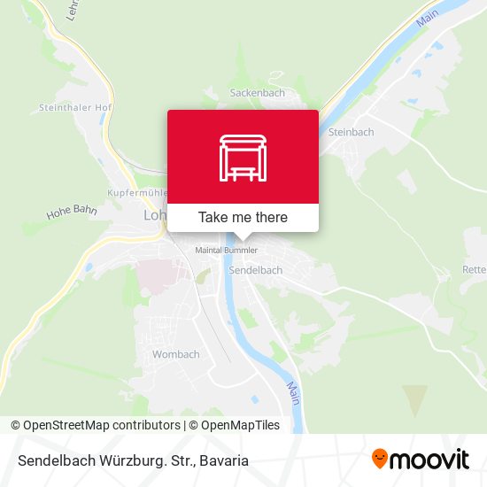 Sendelbach Würzburg. Str. map