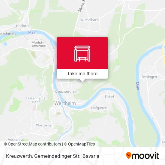 Карта Kreuzwerth. Gemeindedinger Str.