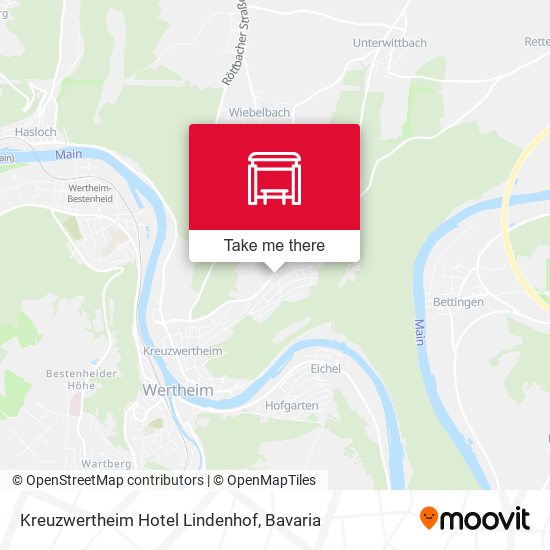 Kreuzwertheim Hotel Lindenhof map