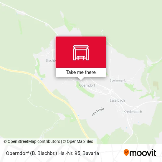 Карта Oberndorf (B. Bischbr.) Hs.-Nr. 95