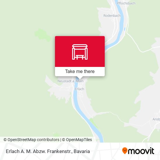 Erlach A. M. Abzw. Frankenstr. map