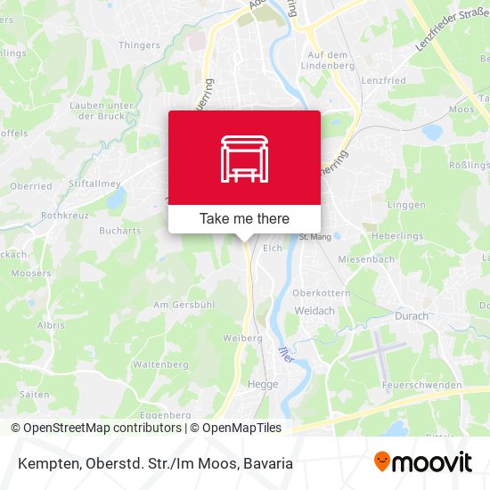 Kempten, Oberstd. Str./Im Moos map