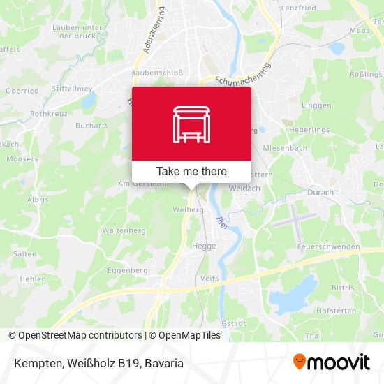 Kempten, Weißholz B19 map