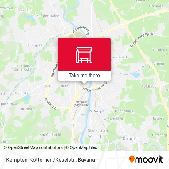 Карта Kempten, Kotterner-/Keselstr.