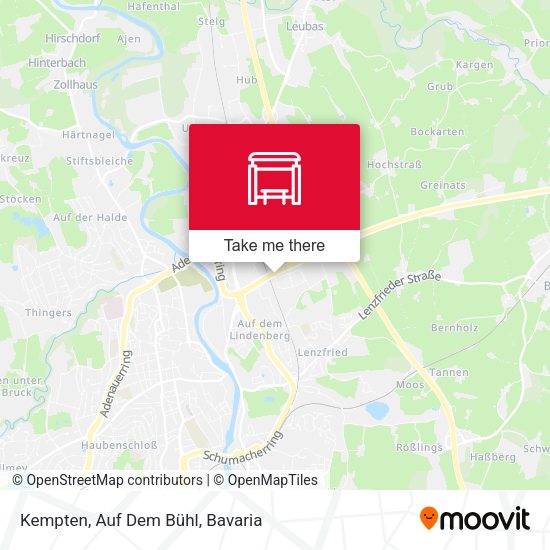 Kempten, Auf Dem Bühl/R.-Str. map