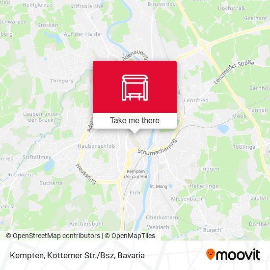 Kempten, Kotterner Str./Bsz map