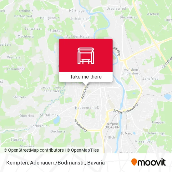 Карта Kempten, Adenauerr./Bodmanstr.