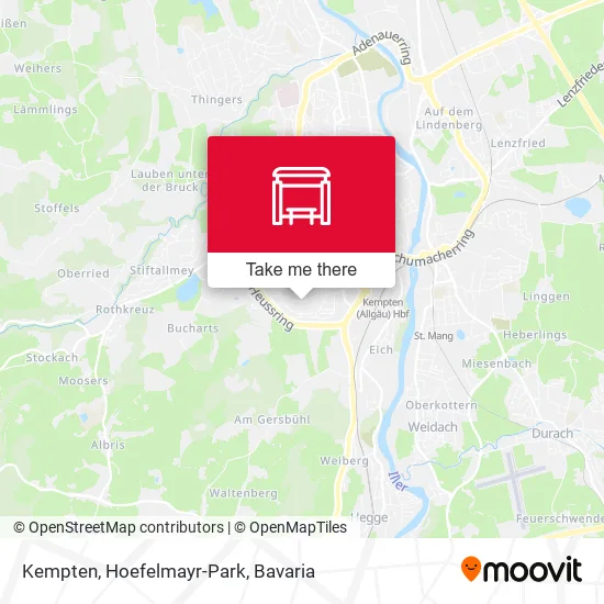 Карта Kempten, Hoefelmayr-Park