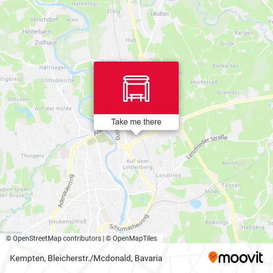 Карта Kempten, Bleicherstr./Mcdonald