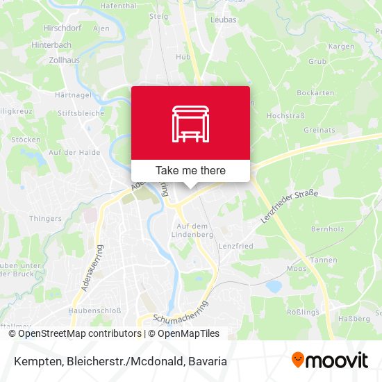 Kempten, Bleicherstr./Mcdonald map